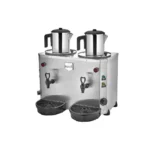 Remta DE15 Jumbo Çay Makinesi, 2 Demlikli, 9+9 L, Elektrikli, Gri 5655
