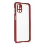Samsung Galaxy M51 Kılıf Miami Şeffaf Silikon - Fuşya