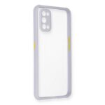 Realme 7 Pro Kılıf Miami Şeffaf Silikon - Lila