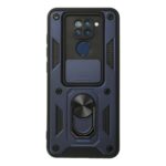 Xiaomi Redmi Note 9 Kılıf Pars Lens Yüzüklü Silikon - Lacivert