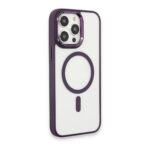 Apple İphone 15 Pro Max Kılıf Room Magneticsafe Silikon - Derin Mor