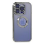 Apple İphone 15 Pro Max Kılıf Slot Silikon - Gümüş