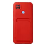 Xiaomi Redmi 9c Kılıf Kelvin Kartvizitli Silikon - Kırmızı