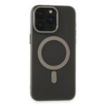 Apple İphone 15 Pro Max Kılıf Lodos Magneticsafe Mat Kapak - Titan Gri