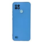 Realme C21 Kılıf Nano İçi Kadife Silikon - Mavi