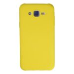 Samsung Galaxy J7 Kılıf Nano İçi Kadife Silikon - Sarı