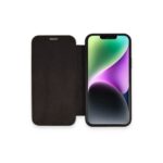Apple İphone 12 Kılıf Dolpin Kapaklı - Siyah