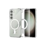 Samsung Galaxy S23 Kılıf Magneticsafe Şeffaf Silikon - Şeffaf
