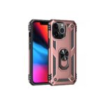 Apple İphone 13 Pro Max Kılıf Sofya Yüzüklü Silikon Kapak - Rose