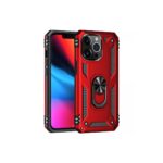 Apple İphone 13 Pro Kılıf Sofya Yüzüklü Silikon Kapak - Kırmızı