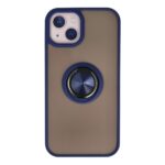Apple İphone 13 Kılıf Montreal Yüzüklü Silikon Kapak - Lacivert