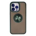 Apple İphone 13 Pro Kılıf Montreal Yüzüklü Silikon Kapak - Yeşil
