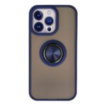 Apple İphone 13 Pro Kılıf Montreal Yüzüklü Silikon Kapak - Lacivert