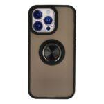 Apple İphone 13 Pro Max Kılıf Montreal Yüzüklü Silikon Kapak - Siyah