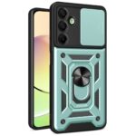 Samsung Galaxy A56 Kılıf Pars Lens Yüzüklü Silikon - Yeşil