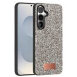 Onegif Samsung Galaxy S25 Bright Simli Kapak - Gümüş