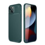 Apple İphone 14 Kılıf Auto Focus Karbon Kapak - Koyu Yeşil
