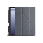 Huawei Honor Pad X9 11.5 Kılıf Kalemlikli Mars Tablet Kılıfı - Koyu Gri