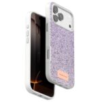 Onegif Apple İphone 17 Pro Max Bright Simli Kapak - Lila