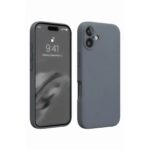 Apple İphone 16 Plus Kılıf Nano İçi Kadife Silikon - Gri