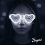 Beyaz Led Işıklı Kalp Gözlük – 3 Modlu Parti  Glow Gözlüğü