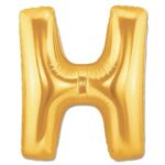 H Harf Folyo Balon Altın Renk  40 İnç